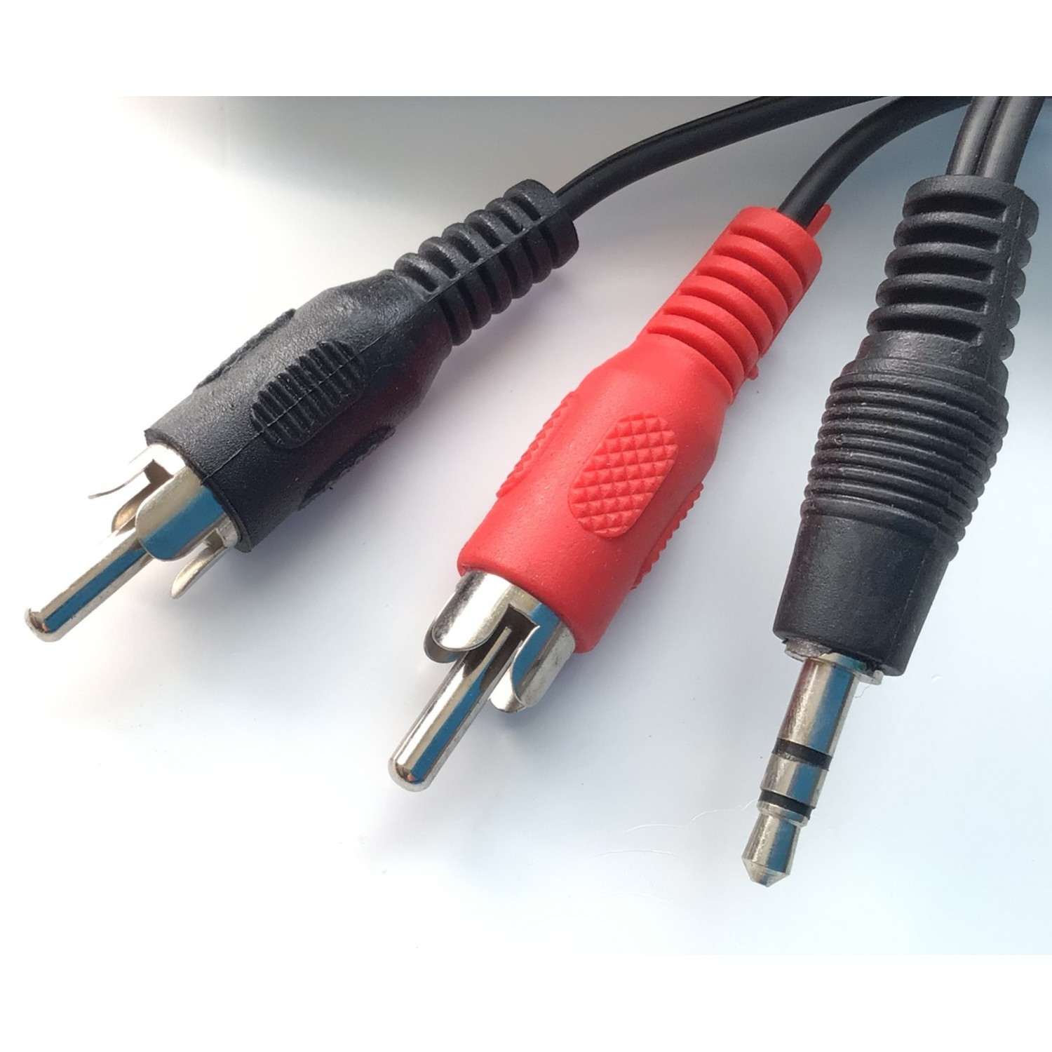 CABLES DE 2 RCA AUDIO ( NEGRO Y ROJO ) MACHO CON AUXILIAR 3.5 M / COMPATIBLE CON DIFERENTES DISPOSITIVOS, MARCAS Y MODELOS - Imagen 2